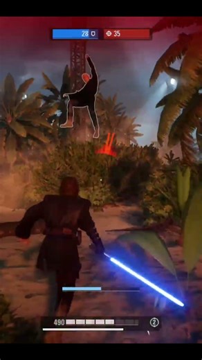 Anakin shows off his doubled powers to Count Dooku #starwars #battlefront2 #anakinskywalker