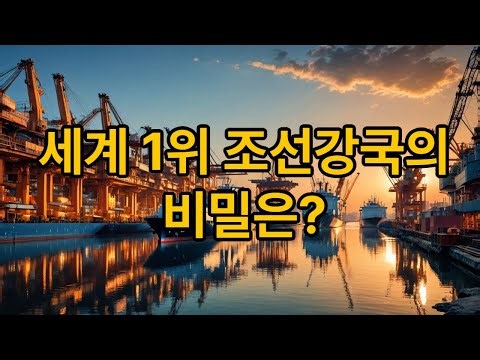 "한국이 바다를 지배하는 이유" #조선업 #세계1위