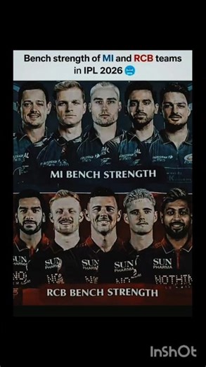 MI 🆚 RCB — Kiski bench strength zyada dangerous hai? 😮‍💨🔥 #cricket #ipl