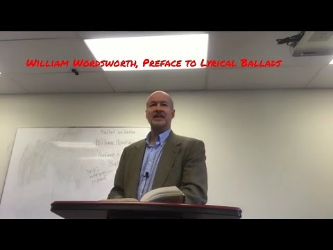 William Wordsworth, Preface to Lyrical Ballads