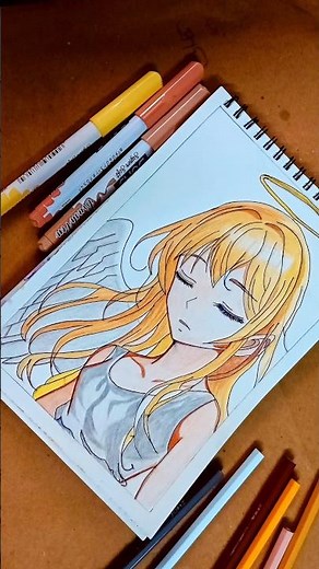 Aesthetic Angel Anime Girl Drawing – Part 2 ✨