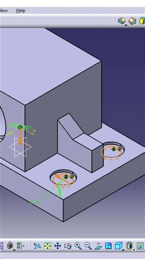 Chain Tensioner Carrier Block Design Step by Step #cadtutorial #automobile #catiav5 #cadtutorial