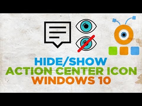 How to Hide or Show Action Center Icon in Windows 10 Taskbar