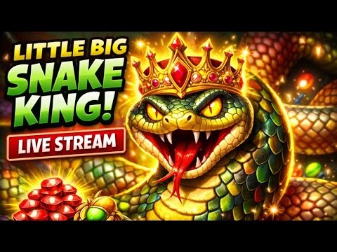 Little Big Snake King Gameplay 👑 Android Live Streaming 🤳 | Biggest Snake Ever 😔