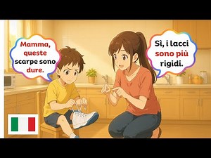 Learn Italian through Real Mother–Child Talk (A1–A2) | Easy Dialogues Practice