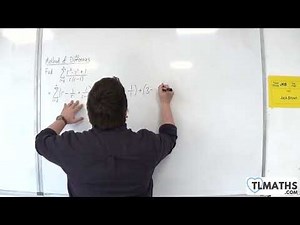 A-Level Further Maths: D4-07 Method of Differences: Partial Fractions Example 3