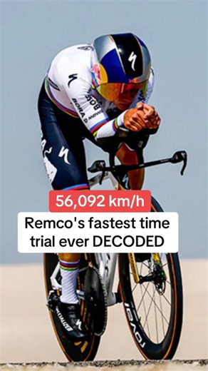 WHAT a record-breaking time trial from REMCO EVENEPOEL! #shorts