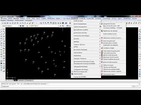 comment importer et exporter un fichier GSI ou txt sous covadis+ dessin de tableau des points topo