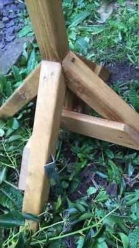 How to secure your new bird table to the ground