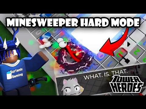 HOW TO BEAT MINESWEEPER HARD MODE IN TOWER HEROES (Full Gameplay)