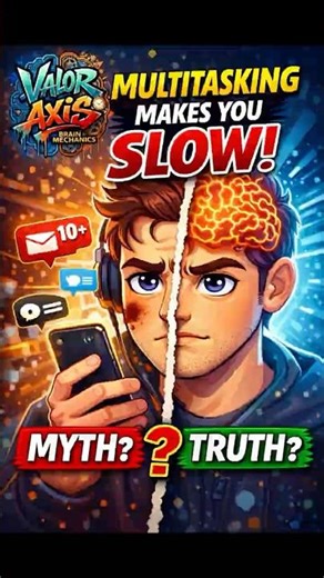 DOES MULTITASKING MAKE YOUR BRAIN SLOW OR NOT? #psychology #selfimprovement