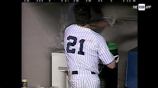 What the Yankees told Paul O'Neill when it came time to take it out on the water cooler: "Be smart." 😂 #YANKSonYES | YES Network