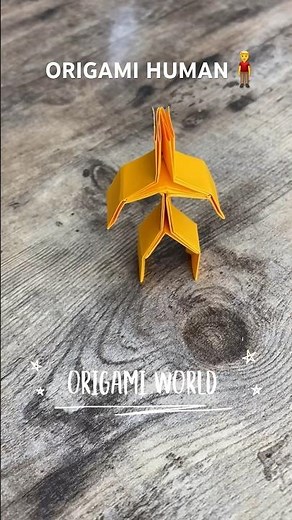 PAPER HUMAN ORIGAMI TUTORIAL | HOW TO MAKE HUMAN ORIGAMI PAPER CRAFT | FOLDING ORIGAMI INSTRUCTIONS