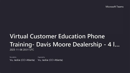 Receptionist Console Training- Davis Moore Dealership