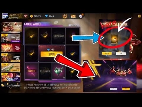 New Ruby legend Skywing Free Fire 🔥 New Faded Wheel Event Spin Trick|New Skydive Event|FF New Event