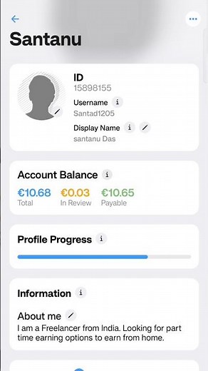 finally 10 dollars complete from clickworker application, thanks for uhrs #earnonline #getwork #yt