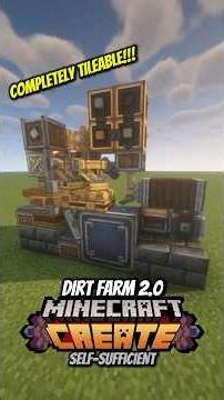 Dirt Farm 2.0 Minecraft Create #minecraft #createmod