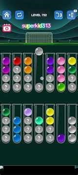 Level 752 Ball Sort game (Relaxing satisfying Sound)