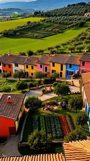 Peaceful Italian Village Life | Green Farms, Olive Trees & Cows