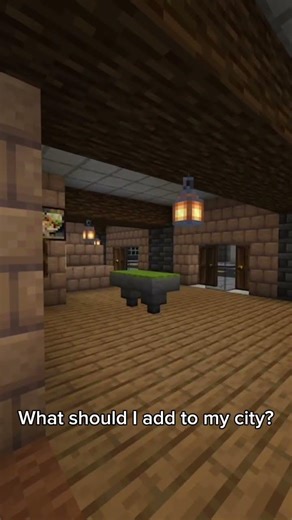 I added a new pub to my Minecraft city #minecraft #minecraftcity #shorts