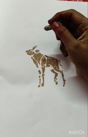 how to draw| irish elk | animal | easily| with the pastel colours