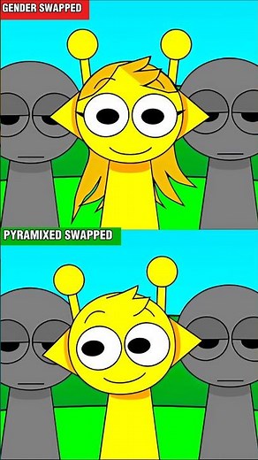 Incredibox Sprunki Pyramixed Vs Sprunki Pyramixed But Gender Swapped #sprunki #incrediboxsprunki​