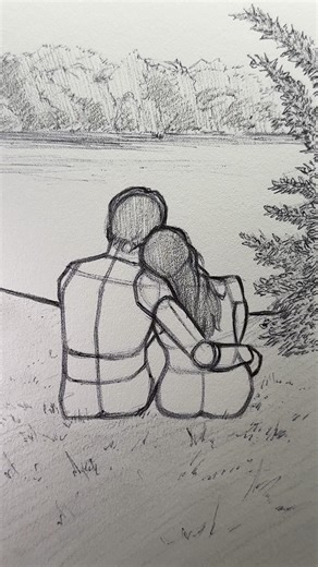 How to Draw a Couple ⭐️Tutorial⭐️ #howtodraw #draw #drawing #couple #shorts