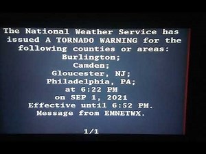 Tornado Warning on Xfinity (EAS #63)