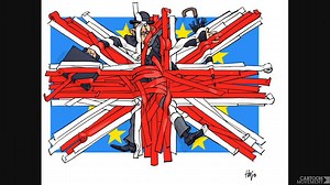 1.1K views · 20 reactions | Cartoonists respond to the latest episode in the Brexit drama. Get your own free cartoon slideshow with the purchase of 4 cartoons or more: https://cartoonmovement.shop/ | The Cartoon Movement | Facebook