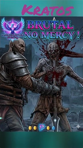 KRATOS BRUTAL NO MERCY WITH DRAUPNIR SPEAR! 🔱💥 #godofwarragnarok by #phoenixdrakegaming #ps5gameplay