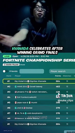 it's too easy 😱🏆 #fncs #khanada #fyp #fortnite | khanada