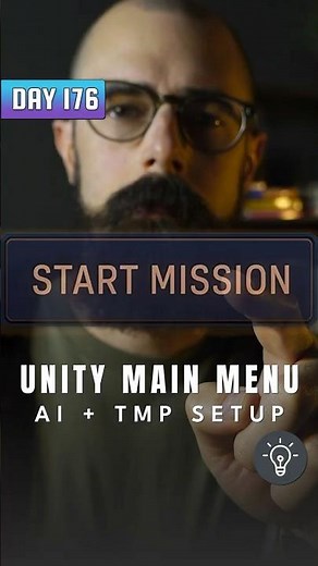 Ship Your Game! Main Menu Built in 10 minutes (Unity TMP + AI)
