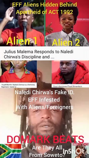 Naledi Chirwa's Fake ID And The Alien/Foreign Infested Partie Members Hidding Under Act Of 1992.