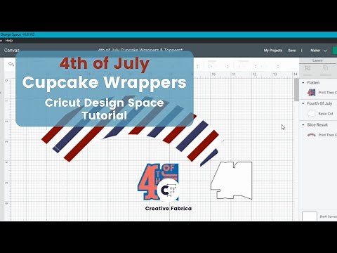 Cricut Design Space Instructions: 4th of July Cupcake Wrappers