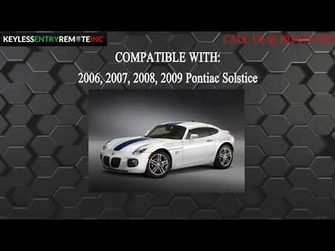 How To Replace How To Replace Pontiac Solstice Key Fob Battery 2006 2007