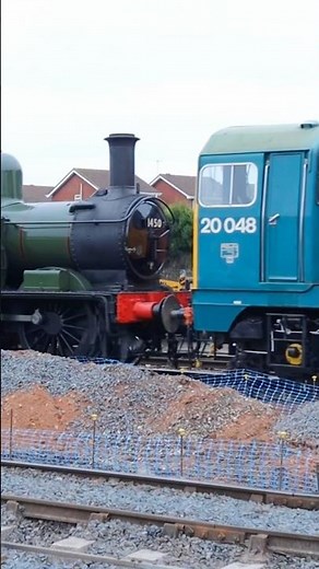 Class 20 diesel & 14xx steam loco