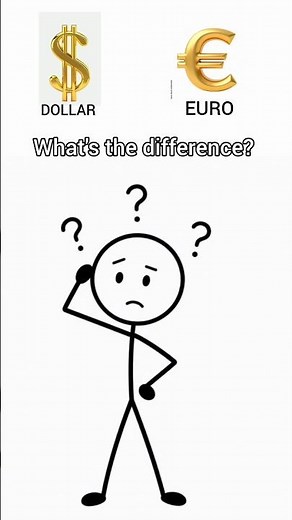 Dollar vs Euro: What's the Difference? 💵💶#Shorts #FinanceFacts #Dollar #Euro