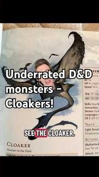 Underrated D&D monsters! The Cloaker! 🧥 #dnd #dungeonsanddragons