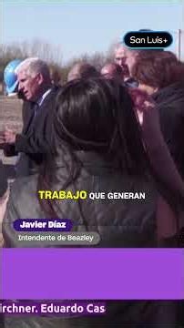 TuBi y viviendas: Poggi visitó Beazley con anuncios y obras en marcha.