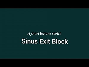 Sinus Exit Block ECG / ECG interpretation made easy/ Dysrhythmias