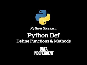 Python Glossary: Def