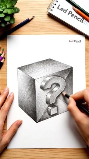 Drawing a Realistic Mario Block in 8 Seconds! ✏️