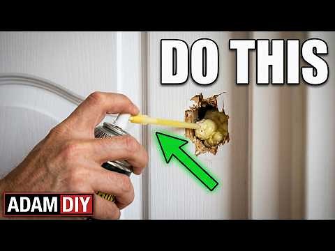 How to Patch a Hole in a hollow core Door - Fix & Repair