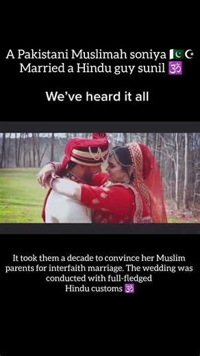 Pakistan Muslim Girl Sonia Marries Indian Hindu Man Sunil in Hindu Rituals After a Long Relationship