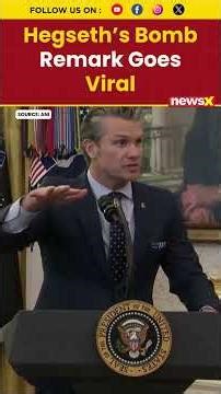 #watch | Pete Hegseth’s ‘We Negotiate With Bombs’ Remark On Iran War Goes Viral #shorts