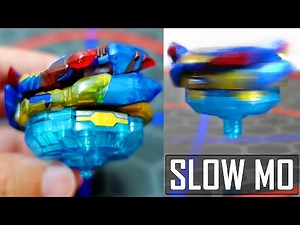 BRAVE + SAVIOR VALKYRIE BEYBLADE MOD IN SLOW MOTION! Beyblade Burst Slow Motion! Beyblade Burst DB