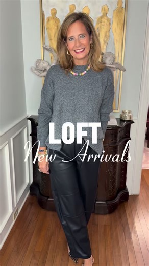 Celebrating some @loft new arrivals!! I’ve worn the suede leggings on repeat and can dress them up or down. Comment LOFT for all the details!! Happy Shopping! #loft #newarrival #style #ltkover40 #over40style #professional | Ali Fincher Propst