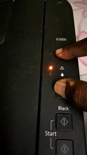 How to reset canon G2000 printer