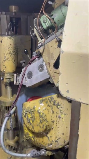 Working Of Gear Grinding Machine with Auto-Electrical Touch Panel. #machinemade #machinemaker