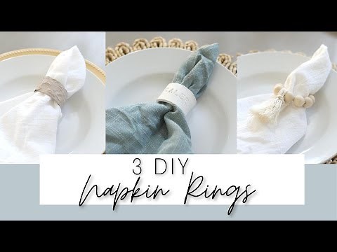 3 Easy DIY Napkin Rings | wedding, events & home decor